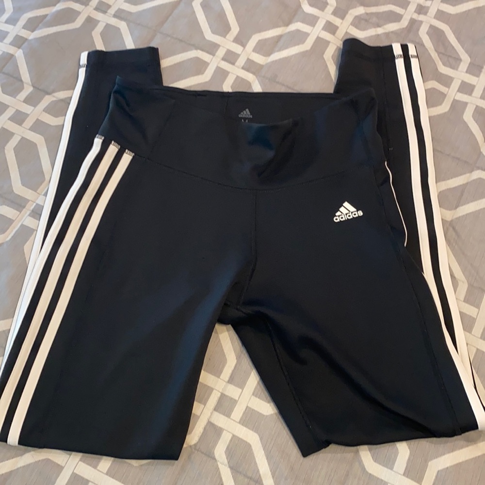 Women’s high rise dry fit Adidas pants Size M